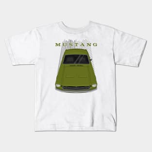 Ford Mustang Fastback 1968 - Lime Gold Kids T-Shirt